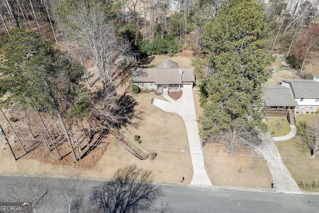 birds eye view of property