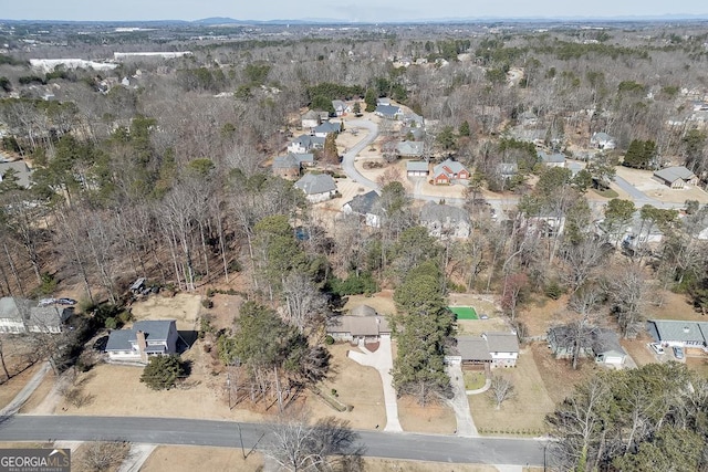 aerial view with a view of trees