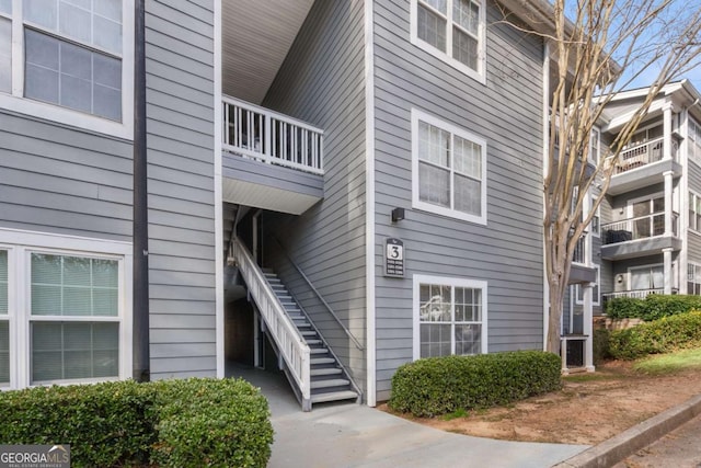 view of property with stairs