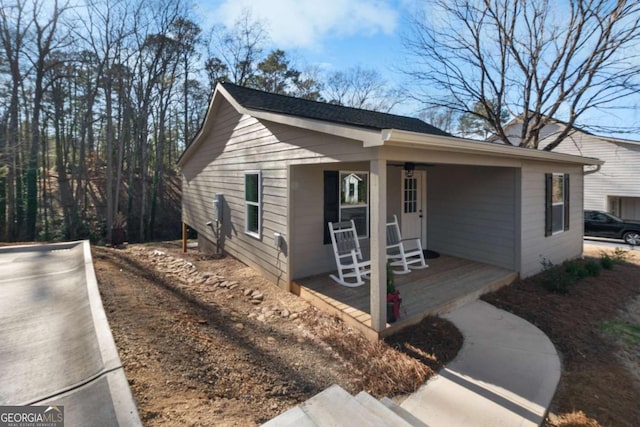 view of front of house with a porch