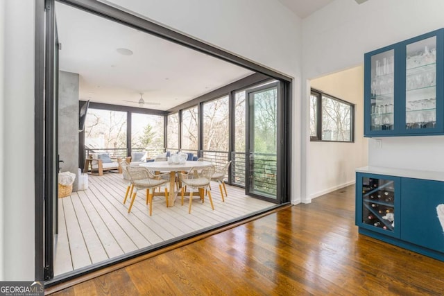 view of sunroom / solarium