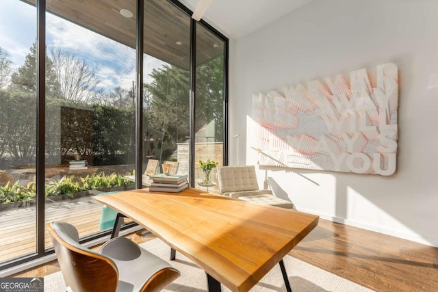 view of sunroom / solarium