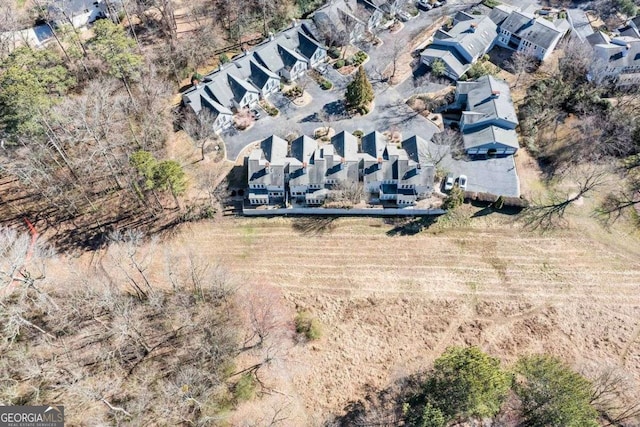 bird's eye view featuring a residential view