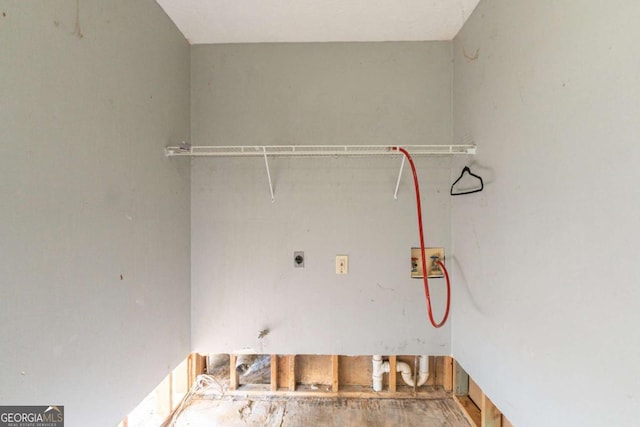 laundry area featuring hookup for a washing machine, laundry area, and hookup for an electric dryer