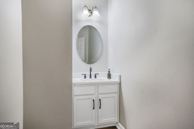 bathroom with vanity