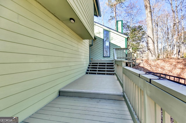 exterior space featuring a deck