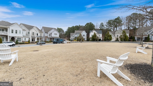 exterior space with a residential view