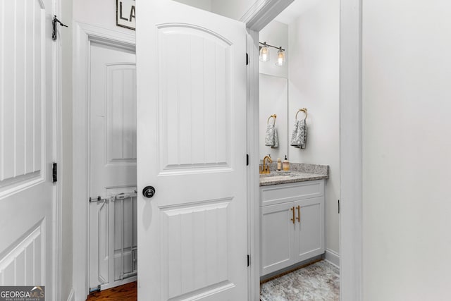 bathroom featuring vanity