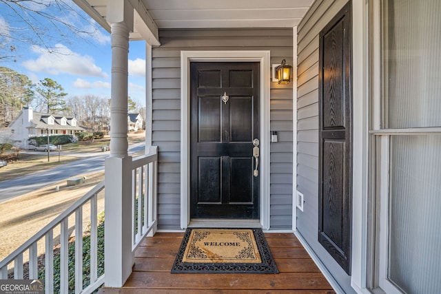 view of entrance to property