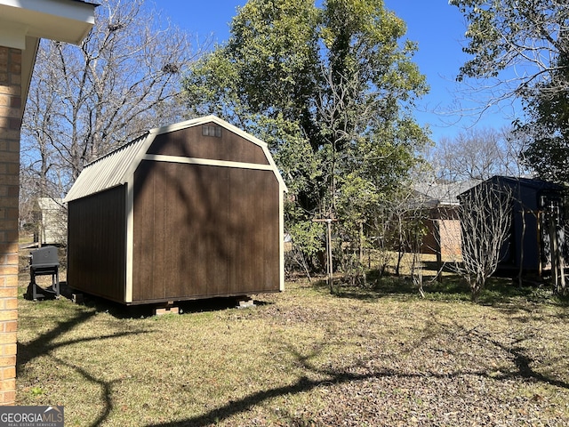 view of shed