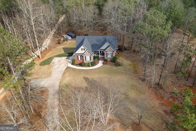 birds eye view of property