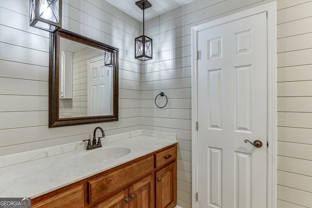 bathroom with vanity