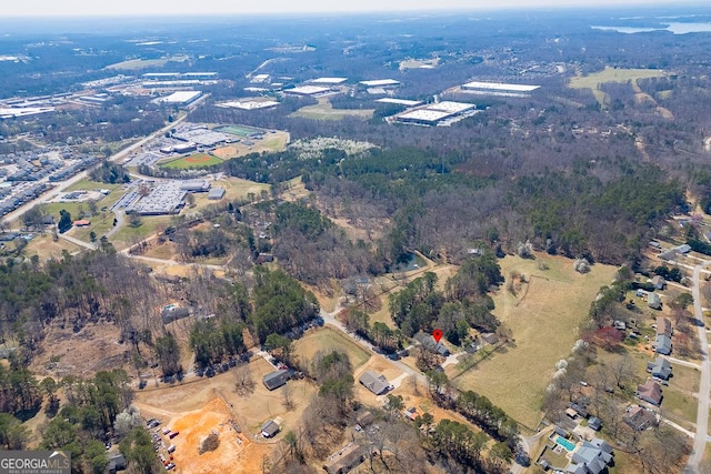 aerial view of property and surrounding area