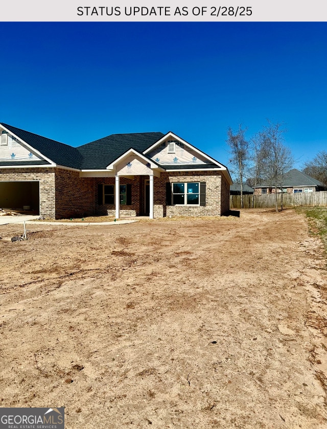 view of front of property with brick siding