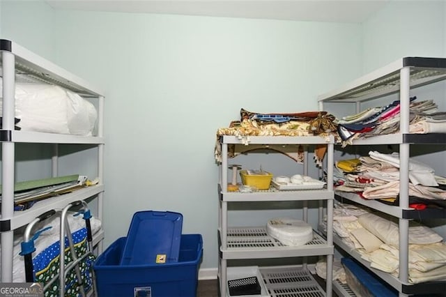 view of storage room