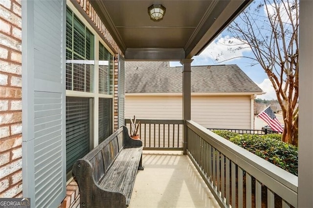 view of balcony