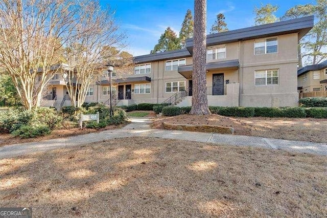 view of property with stucco siding