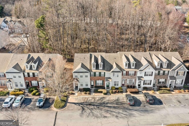 bird's eye view featuring a residential view