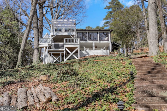 view of rear view of house