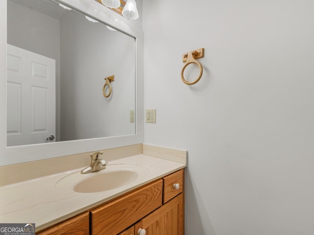 bathroom featuring vanity