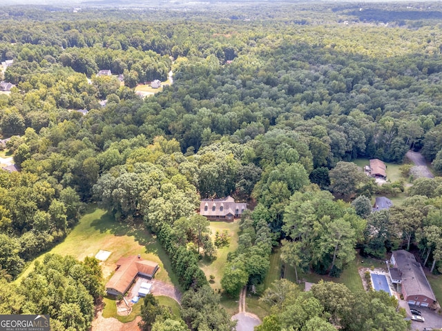 aerial view with a view of trees