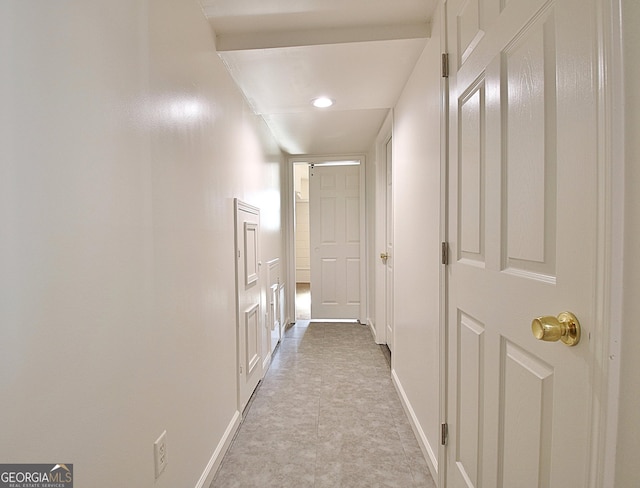 hall with baseboards