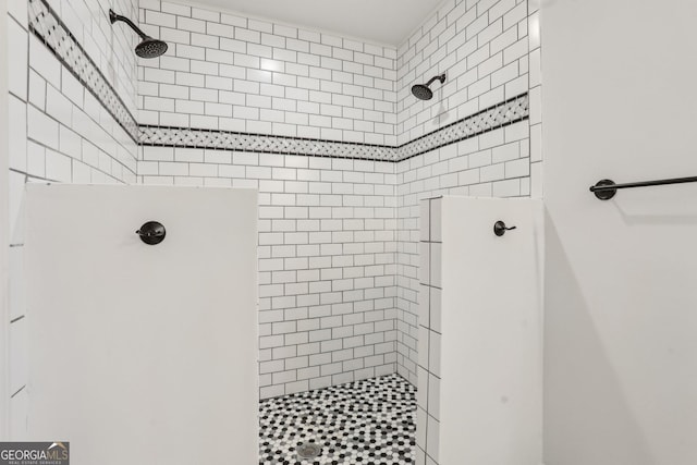 bathroom featuring walk in shower