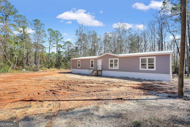 manufactured / mobile home with metal roof