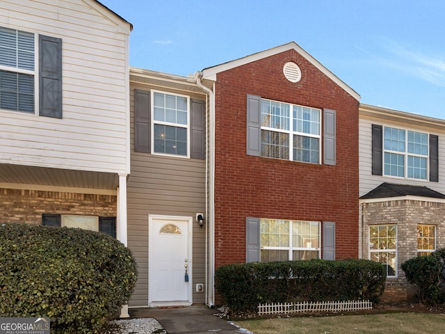 multi unit property with brick siding