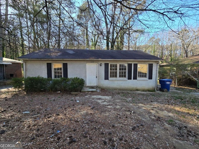 ranch-style home with brick siding