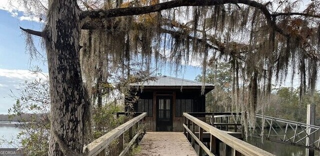 203 Park View Ln, Kingsland, GA 31548 - dock area featuring a water view
