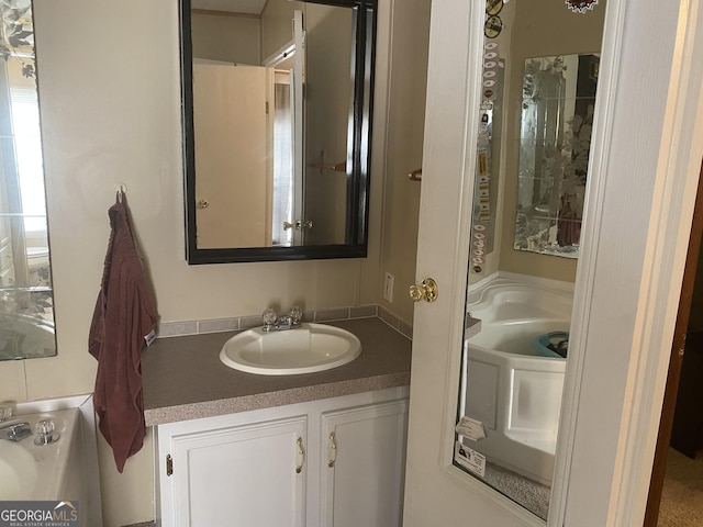 bathroom featuring vanity