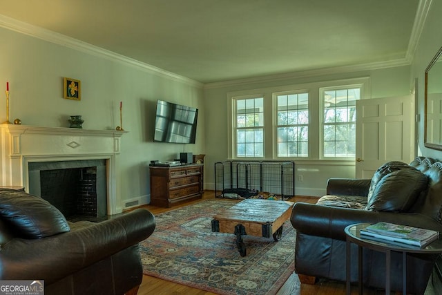 interior space featuring a fireplace