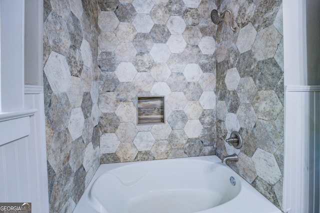 bathroom featuring tub / shower combination