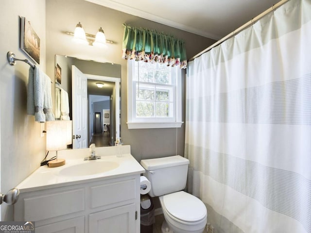 1020 Laurel Chase Run, Bishop, GA 30621 - bathroom with vanity and curtained shower