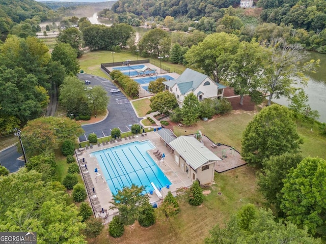 birds eye view of property