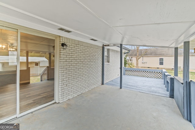 view of patio featuring visible vents