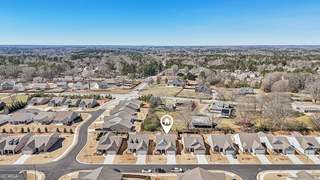 drone / aerial view featuring a residential view