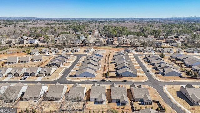 aerial view featuring a residential view