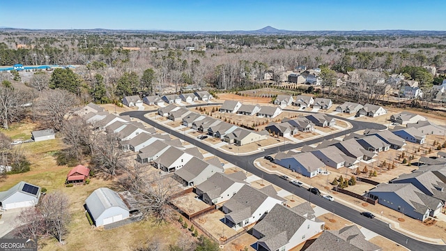 drone / aerial view with a residential view