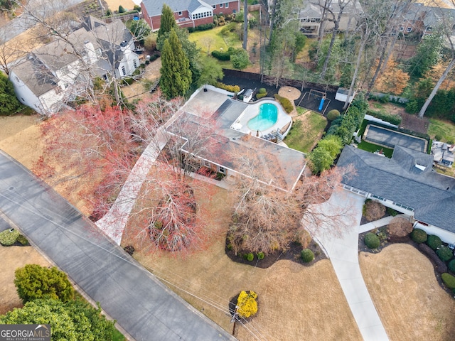 birds eye view of property