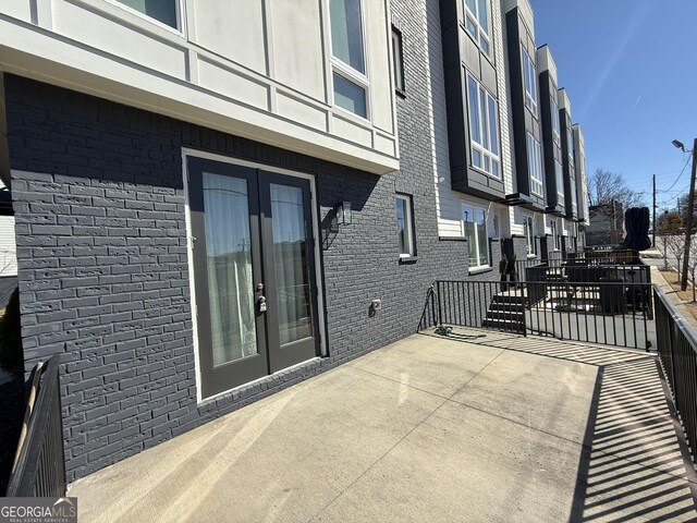 827 Winslow Way NW, Atlanta, GA 30318 - view of patio with french doors