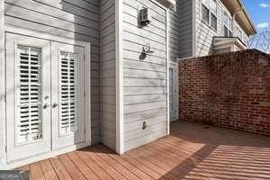 exterior space featuring french doors