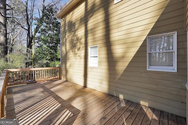 view of wooden terrace