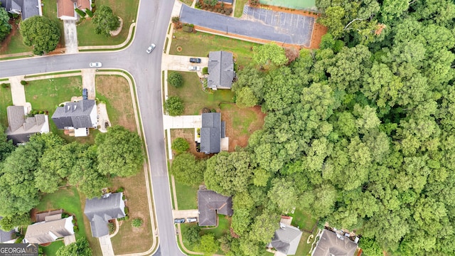 aerial view featuring a residential view