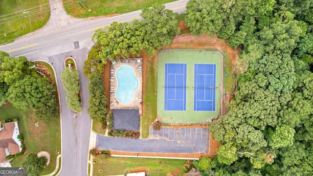 birds eye view of property