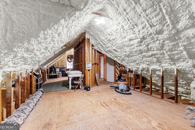 view of attic