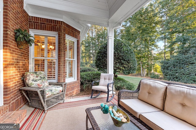 view of sunroom / solarium