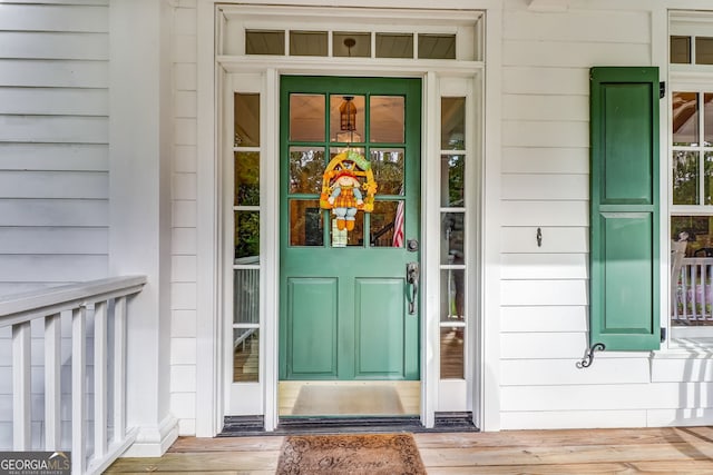 view of property entrance