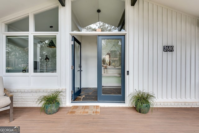 view of entrance to property